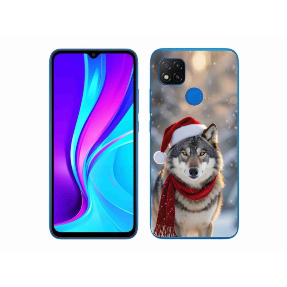Gél borítás mmCase a Xiaomi Redmi 9C-hez - Karácsonyi farkas