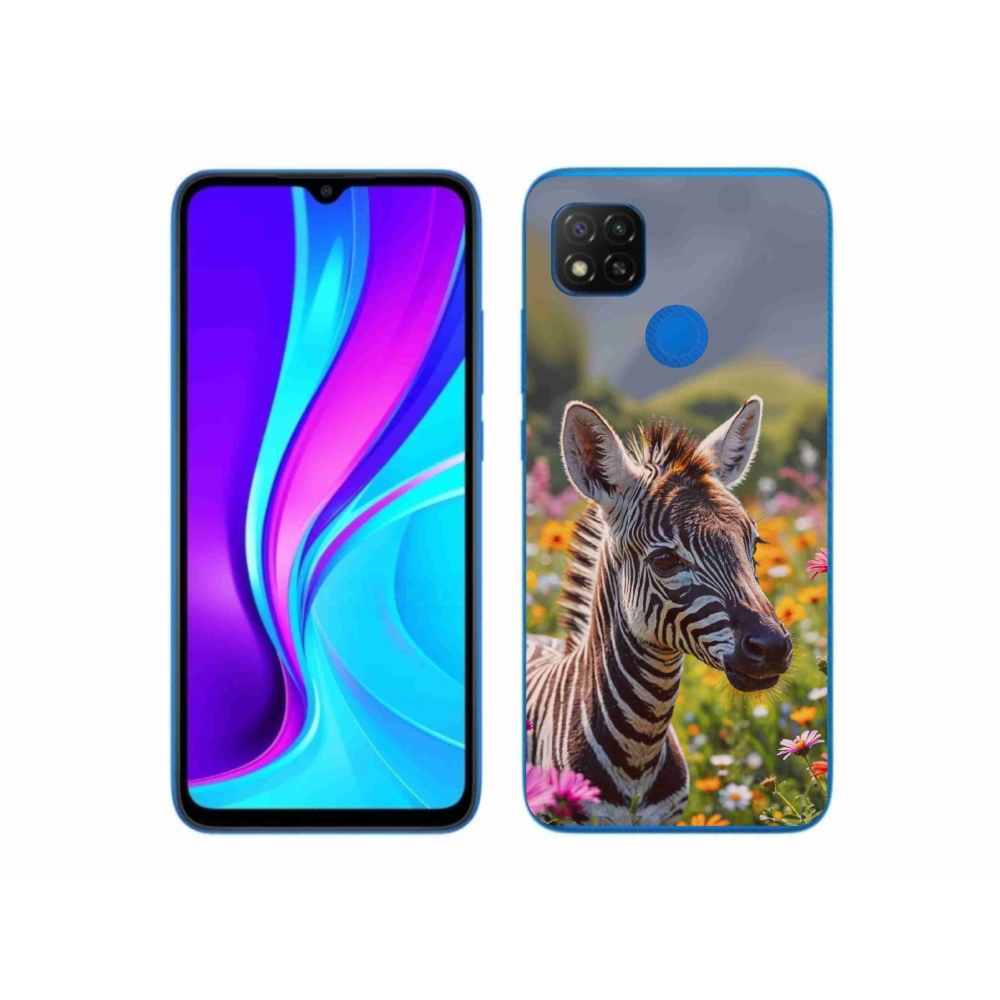 Gél borítás mmCase a Xiaomi Redmi 9C-hez - zebra a réten