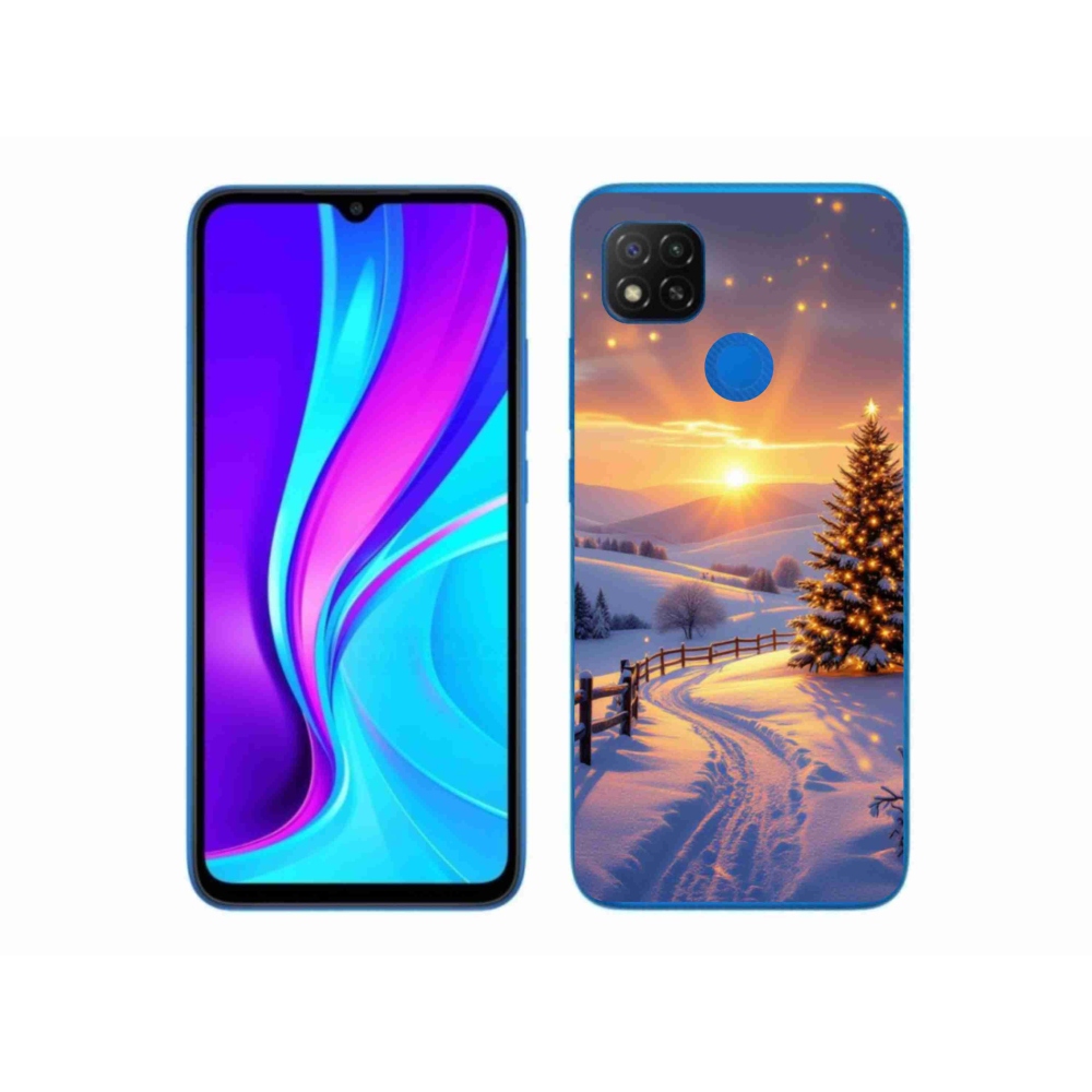 Gél borító mmCase a Xiaomi Redmi 9C-hez - téli tájkép