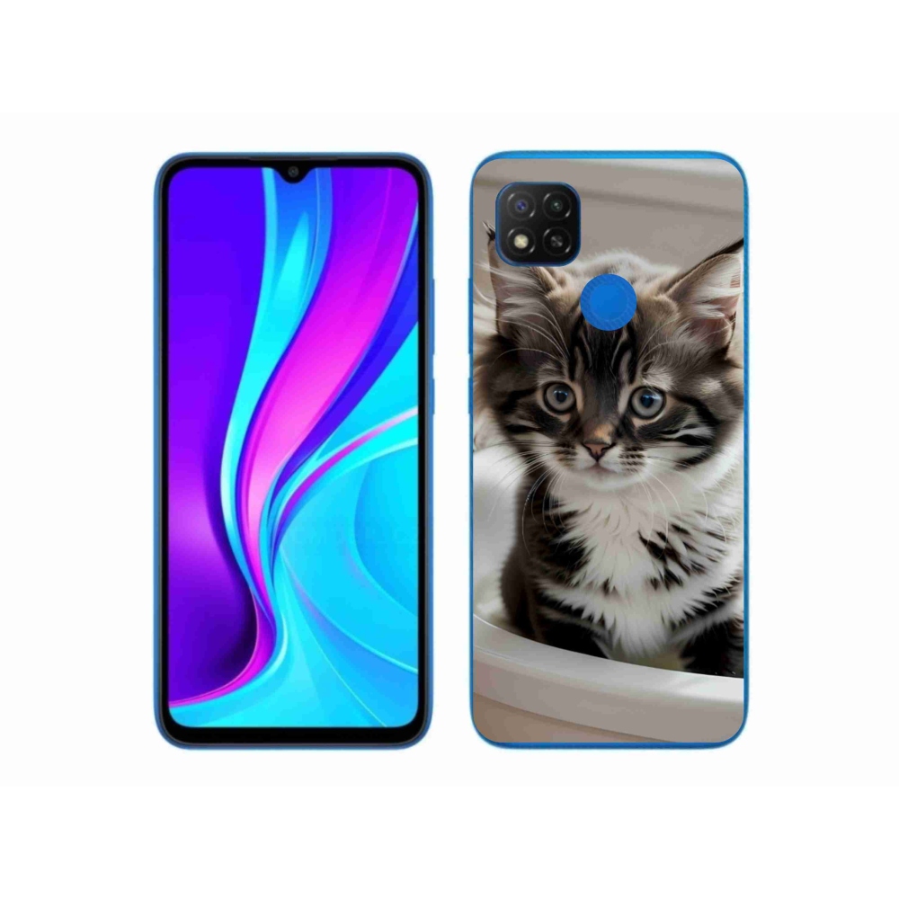 Gél borítás mmCase a Xiaomi Redmi 9C-hez - kíváncsi cica