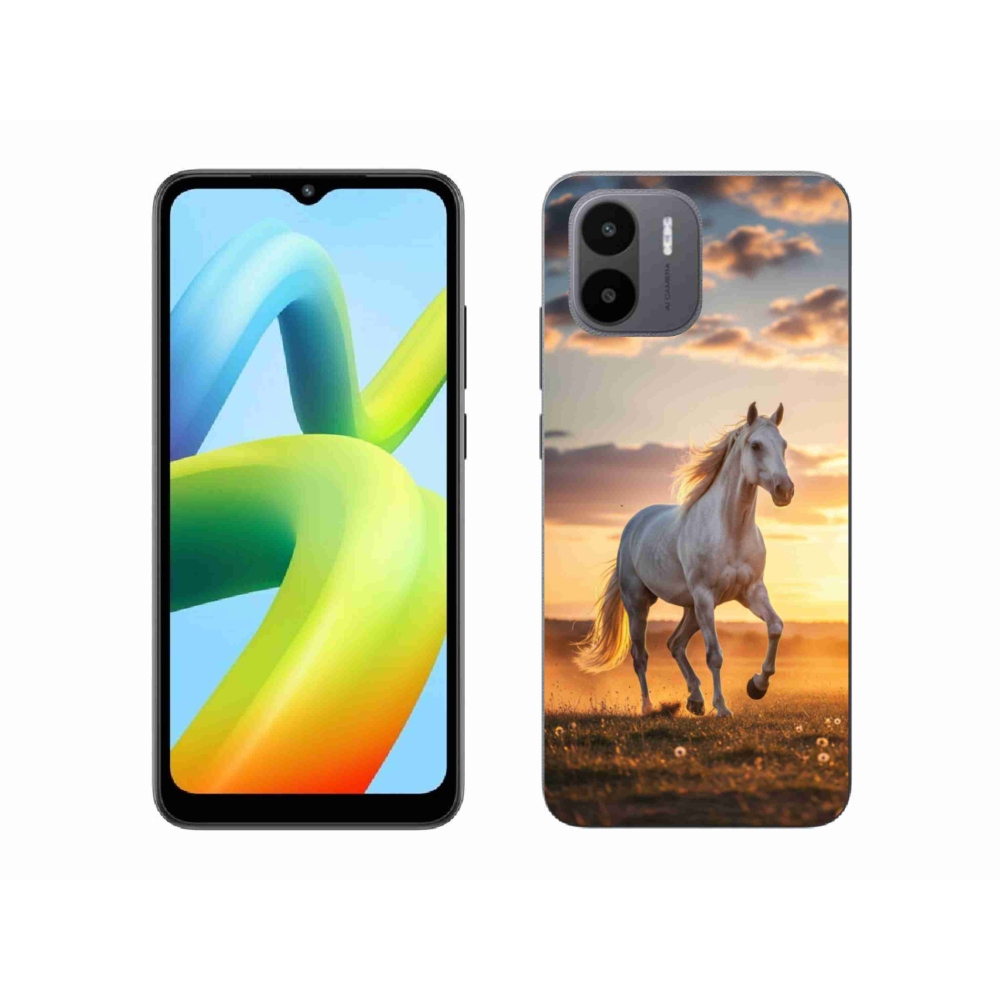 Gél borító mmCase a Xiaomi Redmi A1 4G - futó fehér ló 2