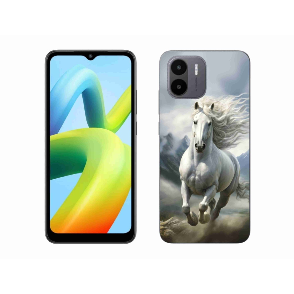 Gél borító mmCase a Xiaomi Redmi A1 4G - futó fehér ló 3