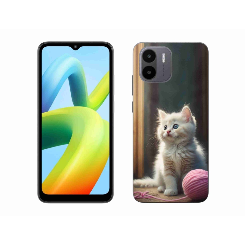 Gél borítás mmCase a Xiaomi Redmi A1 4G-hez - fehér cica 2