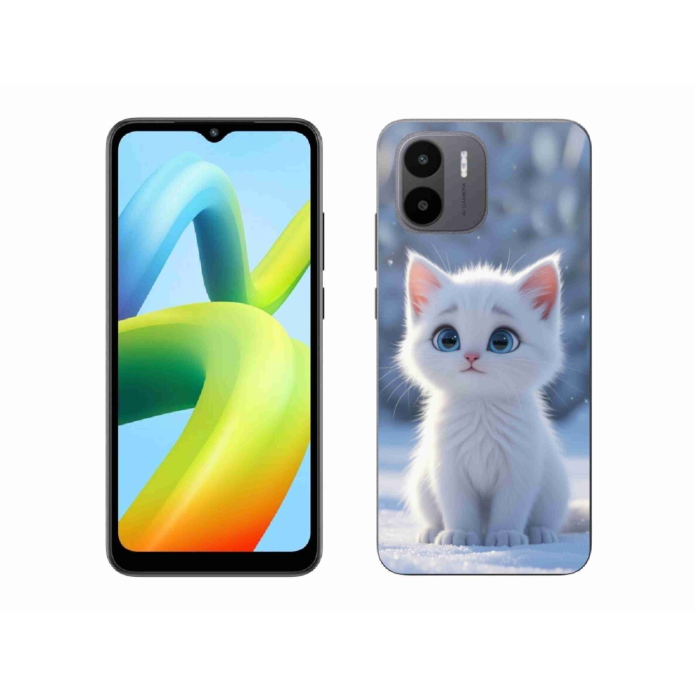 Gél borítás mmCase a Xiaomi Redmi A1 4G-hez - fehér cica 3