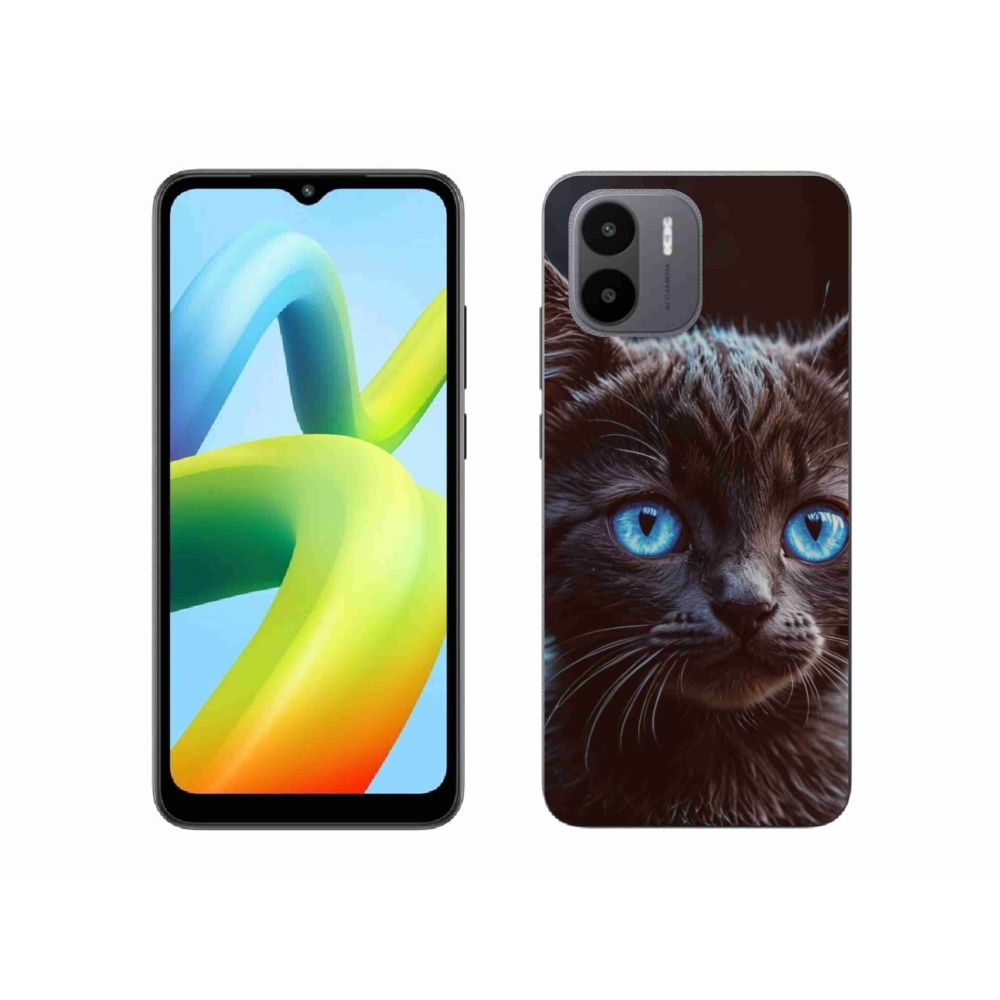 Gél borítás mmCase a Xiaomi Redmi A1 4G-hez - fekete cica 2