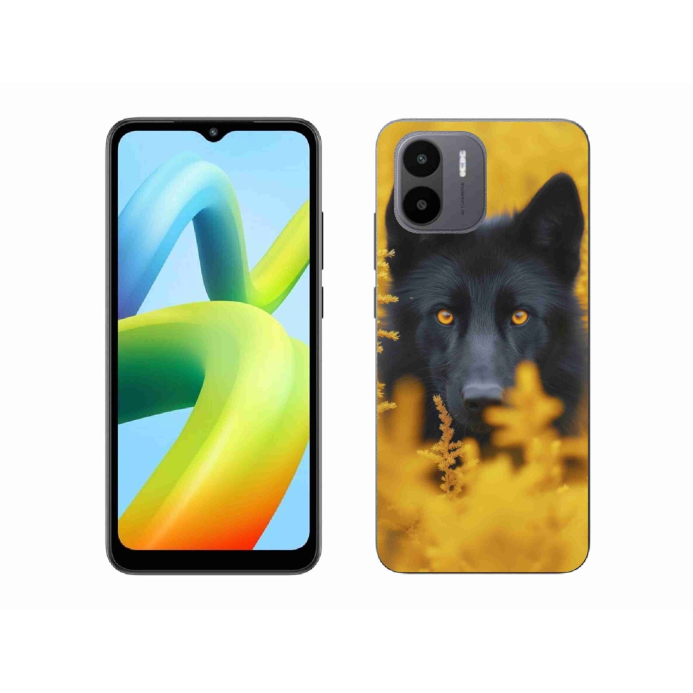 Gél borítás mmCase a Xiaomi Redmi A1 4G-hez - fekete farkas 2