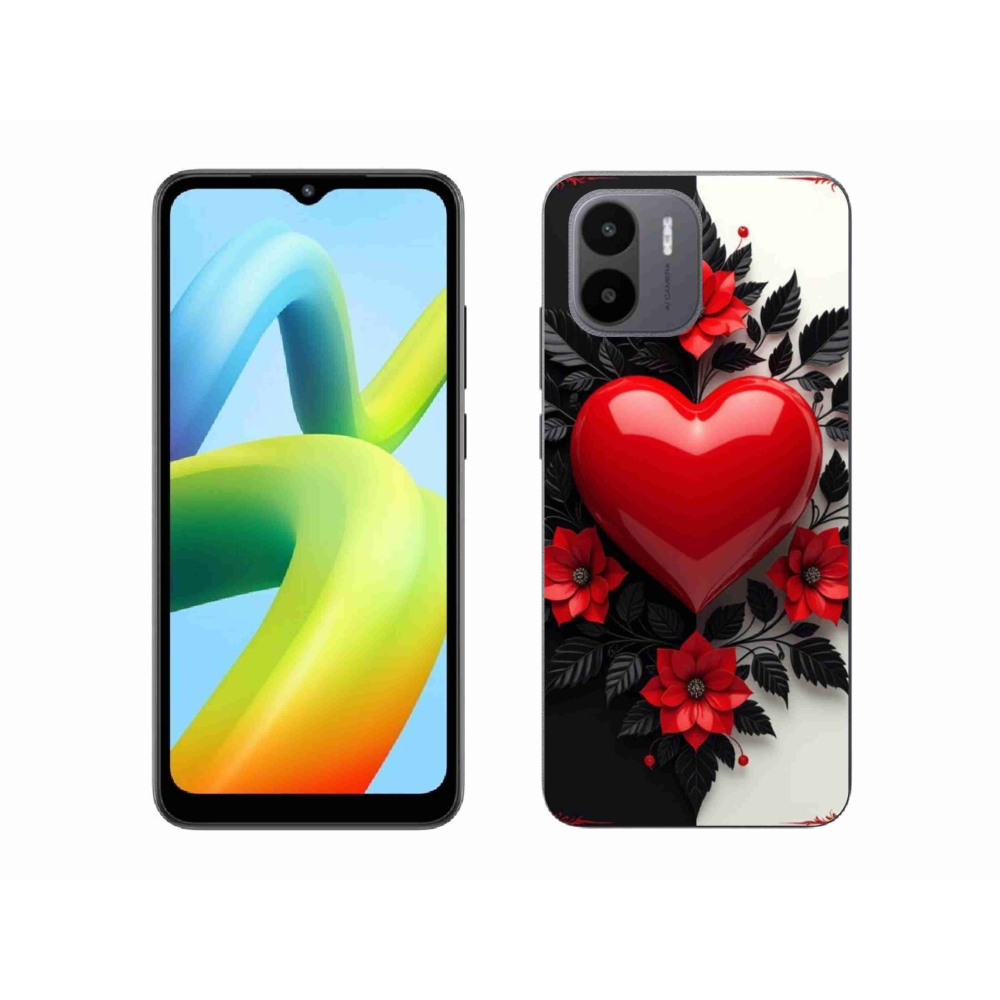 Gél borítás mmCase a Xiaomi Redmi A1 4G-hez - piros szív