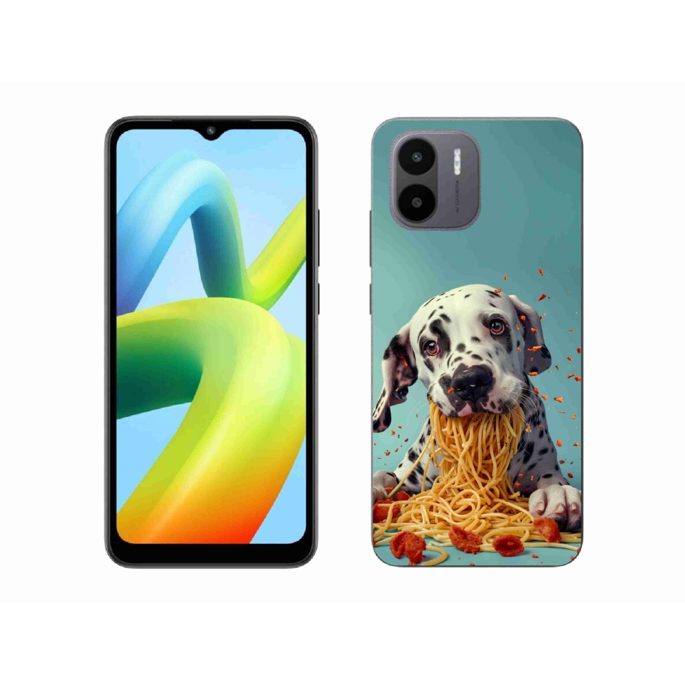 Gél borítás mmCase a Xiaomi Redmi A1 4G-hez - Dalmata és spagetti