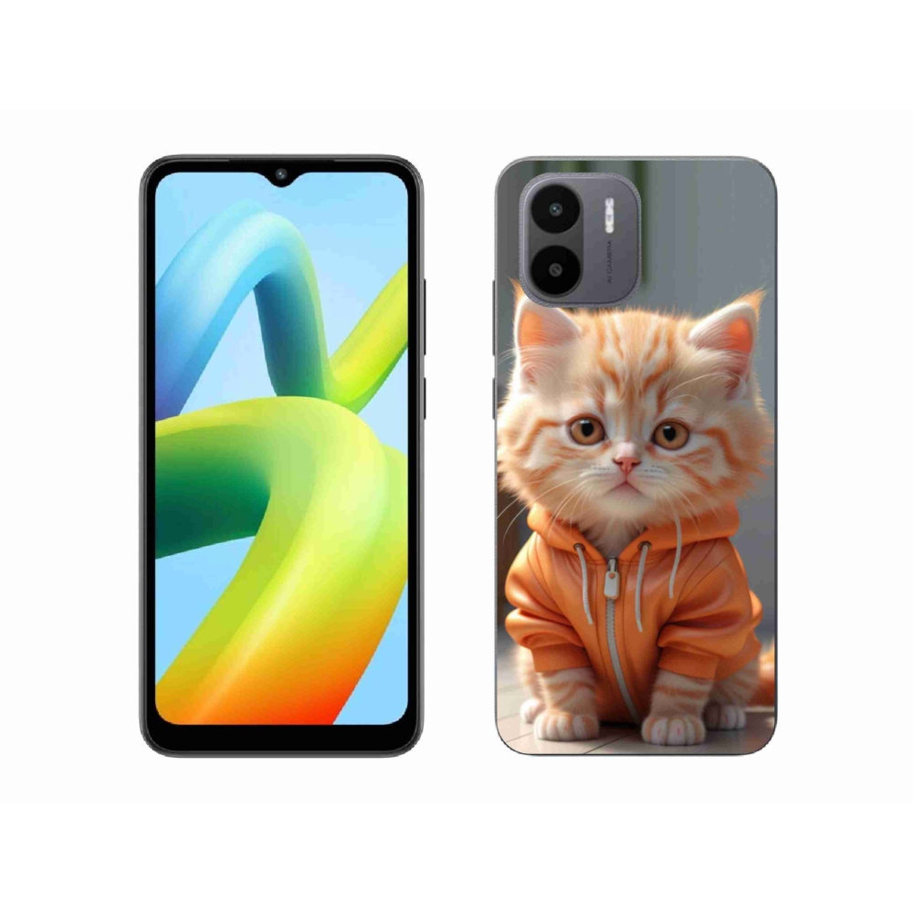 Gél borítás mmCase a Xiaomi Redmi A1 4G-hez - cica melegítőben