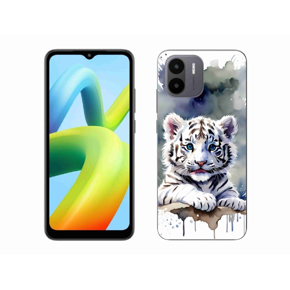 Gél borítás mmCase a Xiaomi Redmi A1 4G-hez - fehér tigriskölyök