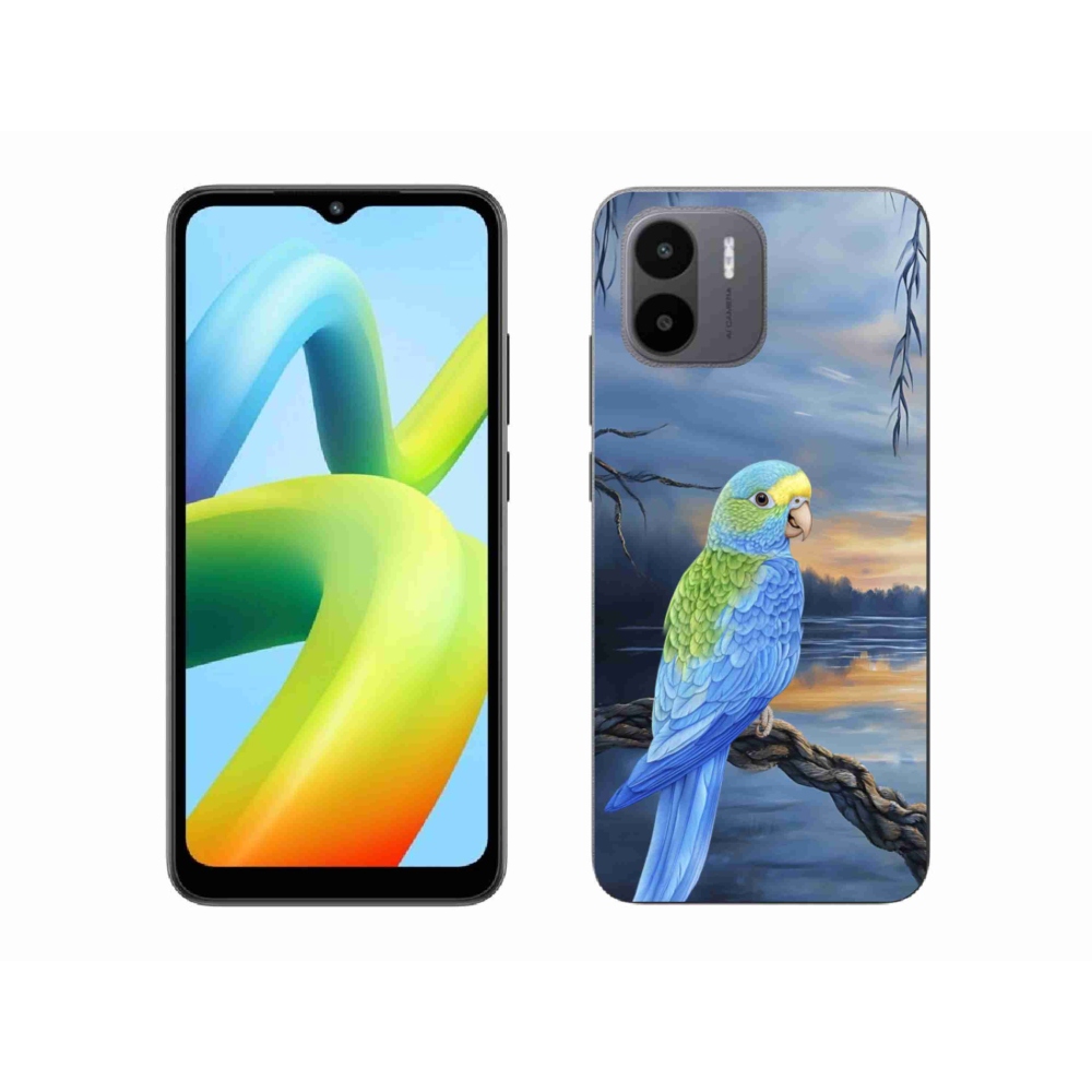 Gél borítás mmCase a Xiaomi Redmi A1 4G készülékhez - kék papagáj