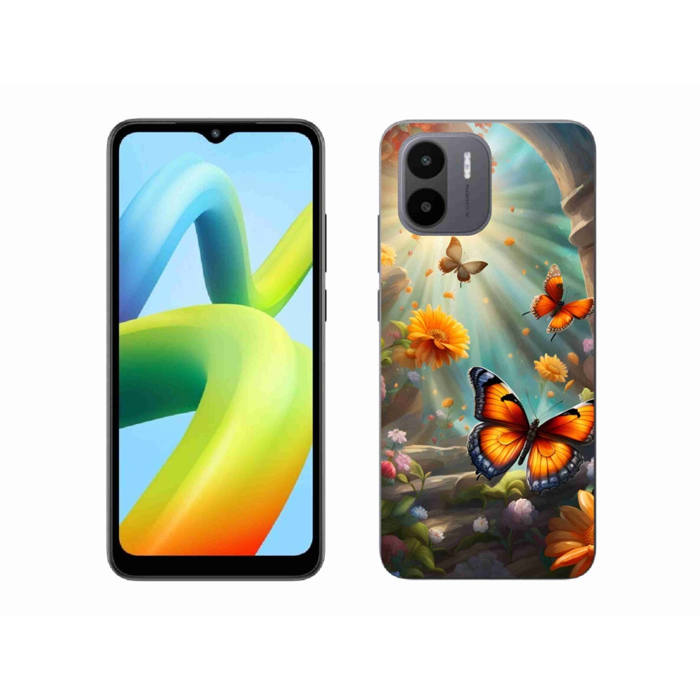 Gél borítás mmCase a Xiaomi Redmi A1 4G-hez - pillangókert 2