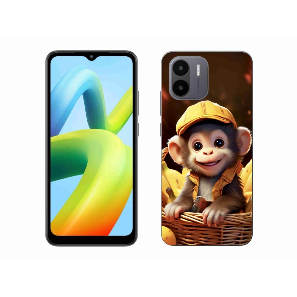 Gél borítás mmCase a Xiaomi Redmi A1 4G-hez - majom a kosárban