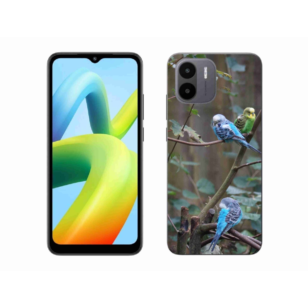 Gél borító mmCase a Xiaomi Redmi A1 4G-hez - papagájok az ágon