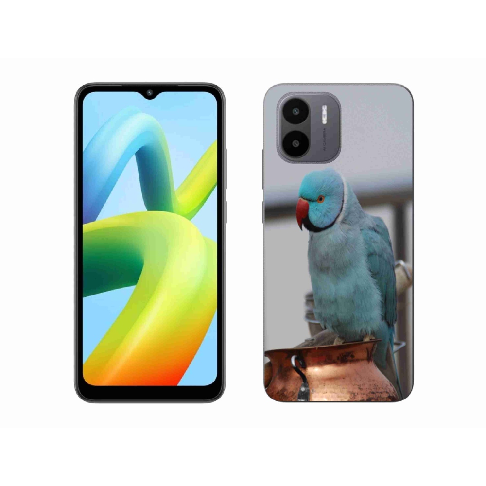 Gél borítás mmCase a Xiaomi Redmi A1 4G készülékhez - papagáj alexander kék