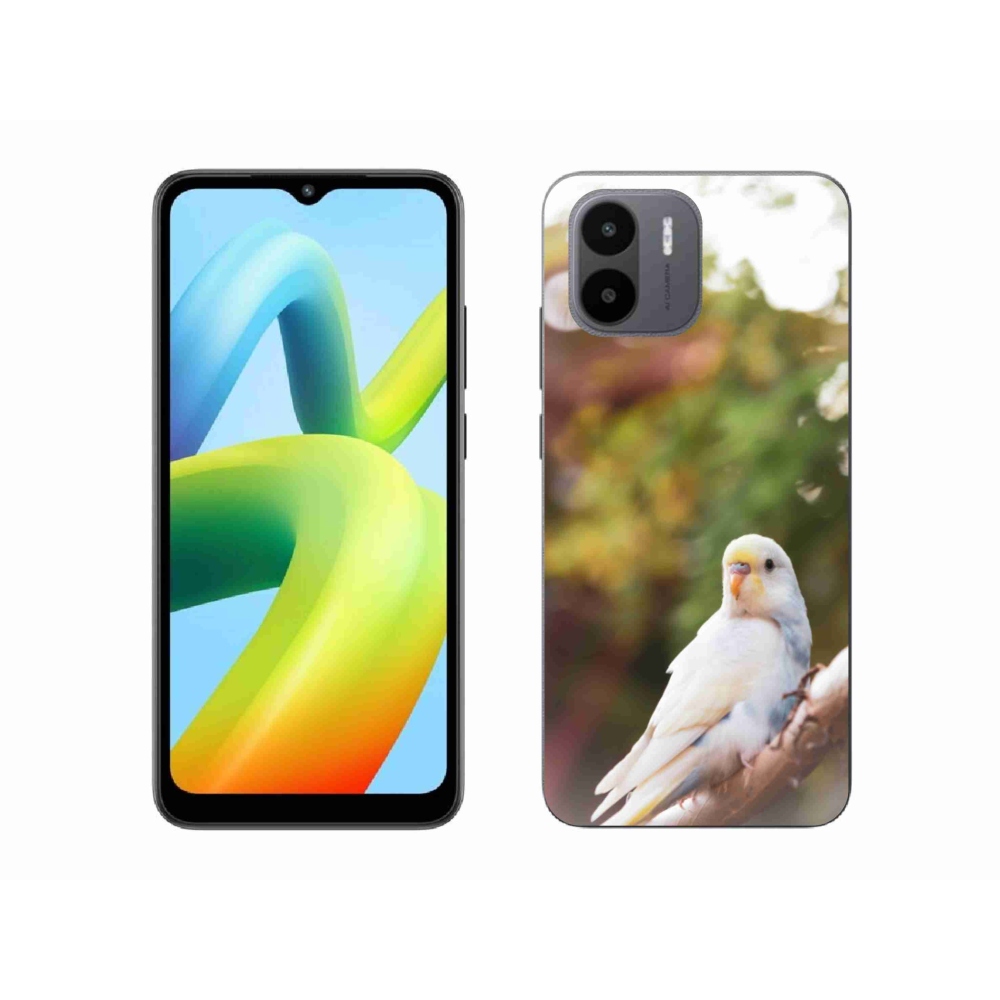 Gél borítás mmCase a Xiaomi Redmi A1 4G-hez - papagáj andulka fehér