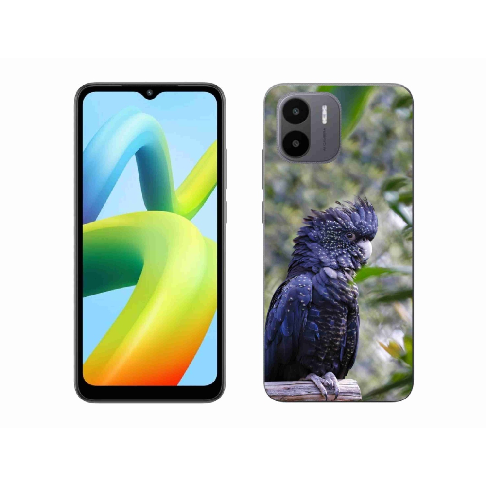 Gél borítás mmCase a Xiaomi Redmi A1 4G-hez - papagáj kakadu fekete