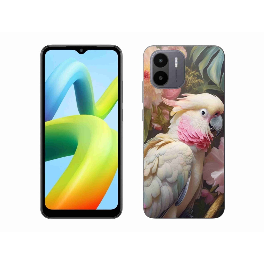 Gél borítás mmCase a Xiaomi Redmi A1 4G-hez - papagáj kakadu rózsaszín 2