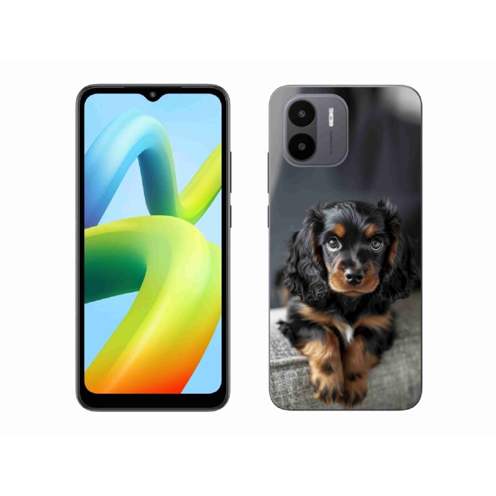 Gél borítás mmCase a Xiaomi Redmi A1 4G-hez - aranyos hosszú szőrű tacskó