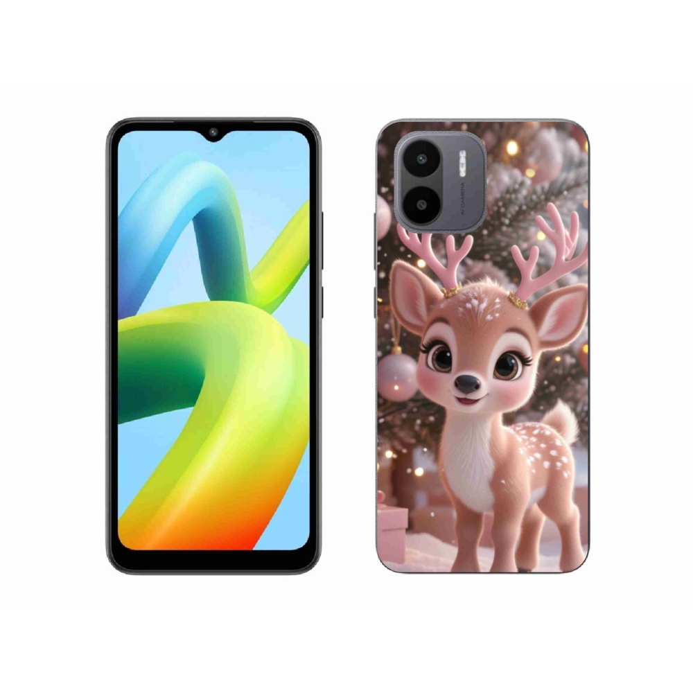 Gél borítás mmCase a Xiaomi Redmi A1 4G-hez - aranyos rénszarvas