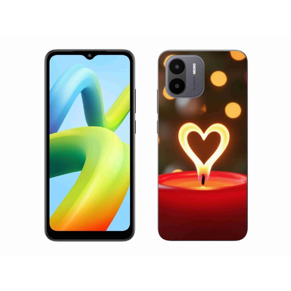 Gél borítás mmCase a Xiaomi Redmi A1 4G-hez - láng szíve