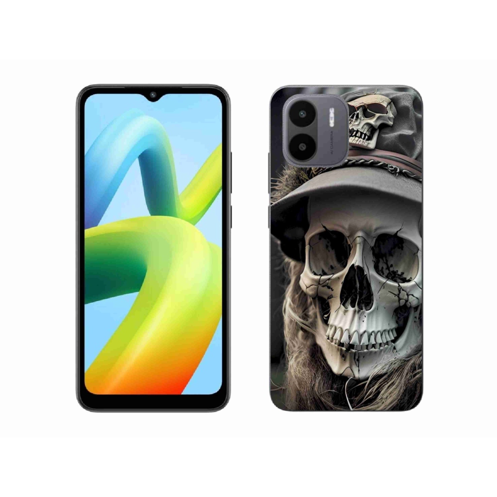 Gél borítás mmCase a Xiaomi Redmi A1 4G-hez - sötét koponya