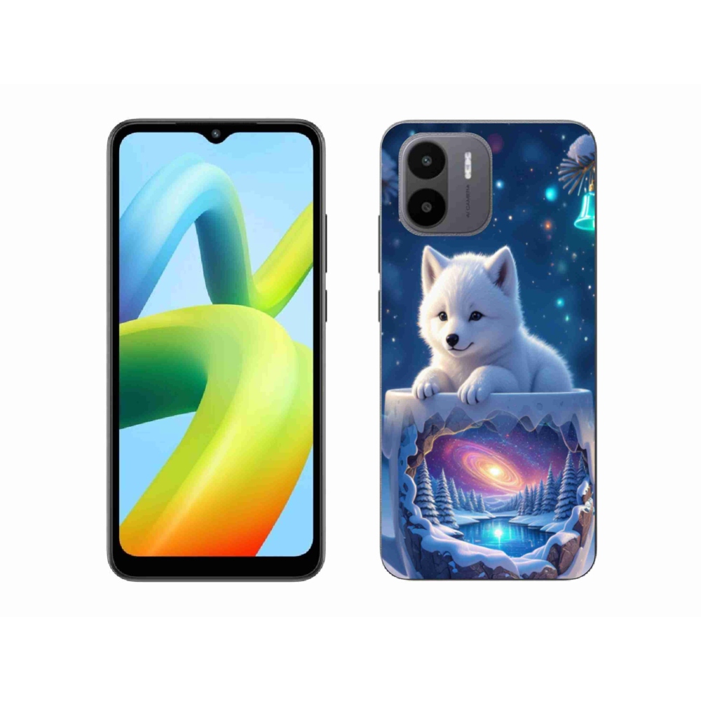 Gél borítás mmCase a Xiaomi Redmi A1 4G-hez - Karácsonyi kölyökkutyakölyök