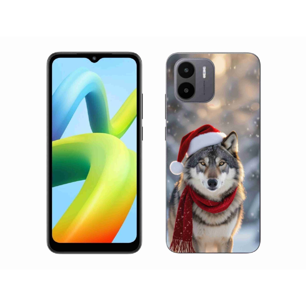 Gél borítás mmCase a Xiaomi Redmi A1 4G-hez - Karácsonyi farkas