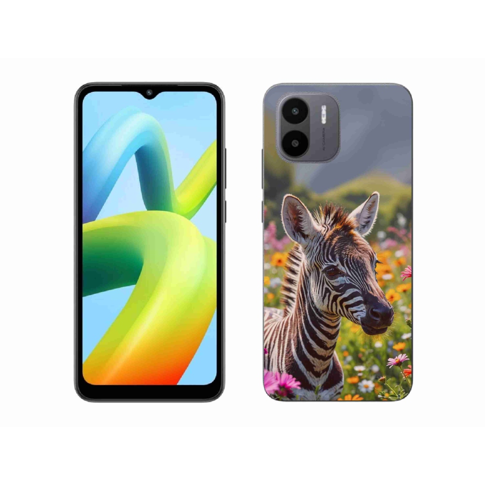Gél borítás mmCase a Xiaomi Redmi A1 4G-hez - zebra a réten