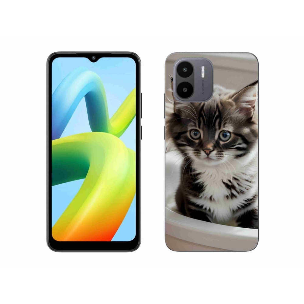 Gél borítás mmCase a Xiaomi Redmi A1 4G-hez - kíváncsi cica