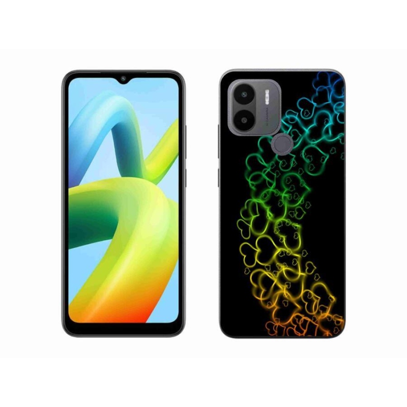 Gél borítás mmCase a Xiaomi Redmi A1+/A2+ készülékhez - színes szívek