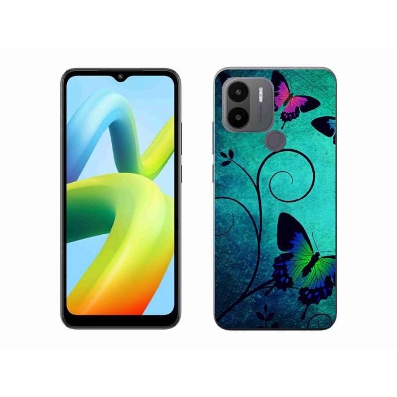 Gél borítás mmCase a Xiaomi Redmi A1+/A2+ készülékhez - színes pillangók