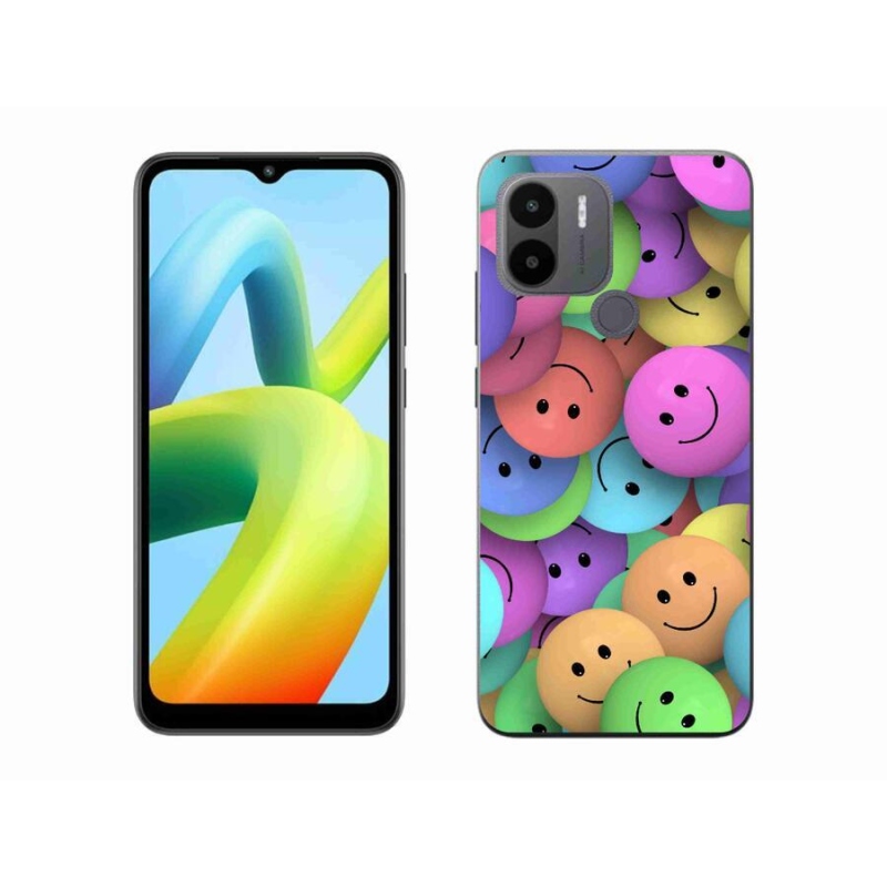Gél borítás mmCase a Xiaomi Redmi A1+/A2+ készülékhez - színes smiley-kkal