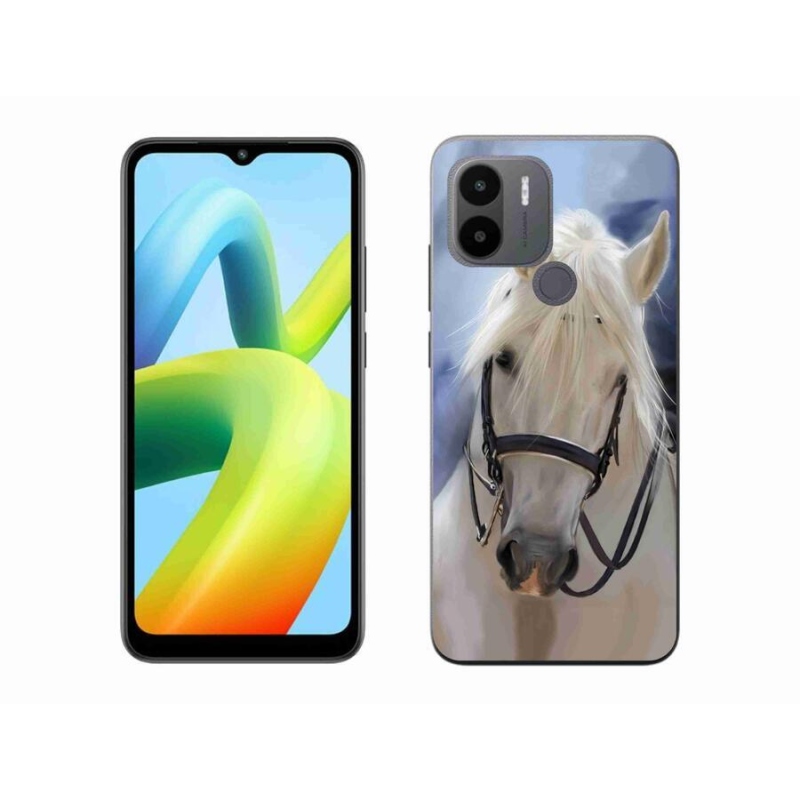 Gél borítás mmCase a Xiaomi Redmi A1+/A2+ készülékhez - fehér ló