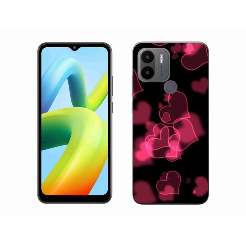 Gél borítás mmCase a Xiaomi Redmi A1+/A2+ készülékhez - piros szívek