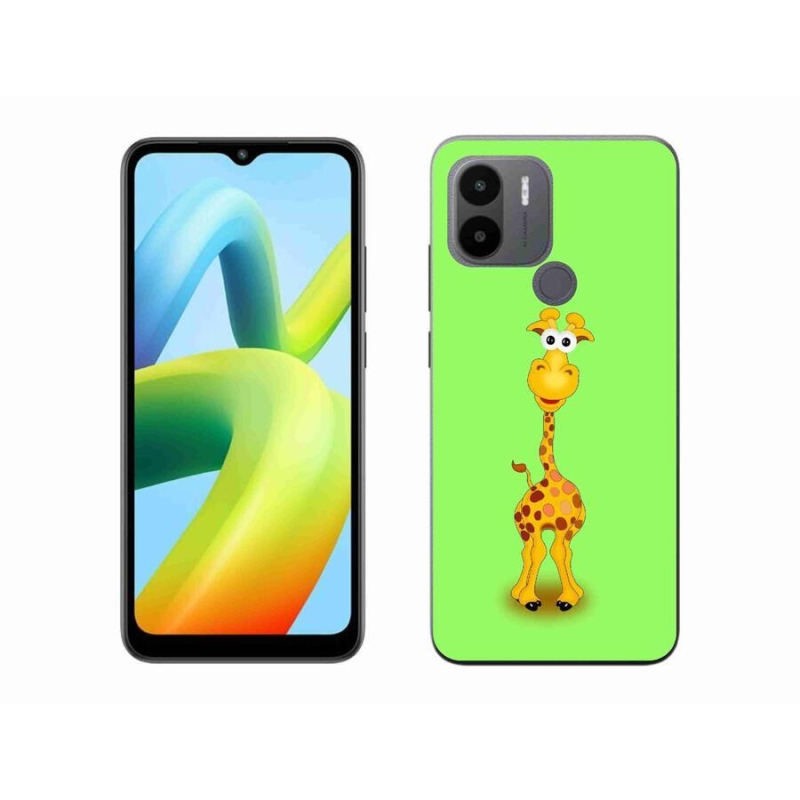 Gél borítás mmCase a Xiaomi Redmi A1+/A2+ készülékhez - rajzfilm zsiráf