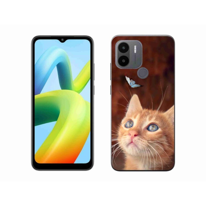 Gél borítás mmCase a Xiaomi Redmi A1+/A2+ készülékhez - pillangó és cica