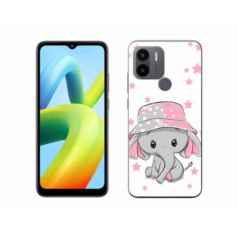 Gél borítás mmCase a Xiaomi Redmi A1+/A2+ készülékhez - rózsaszín elefánt