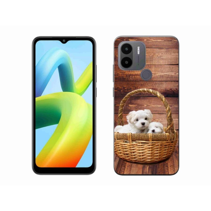 Gél borítás mmCase a Xiaomi Redmi A1+/A2+ készülékhez - kölyökkutyák