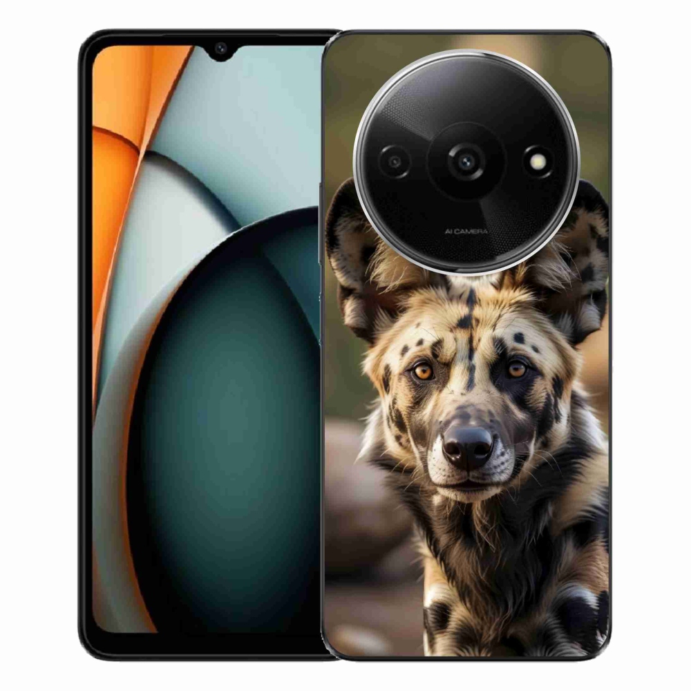 Gél borítás mmCase a Xiaomi Redmi A3-hoz - Afrikai vadkutya