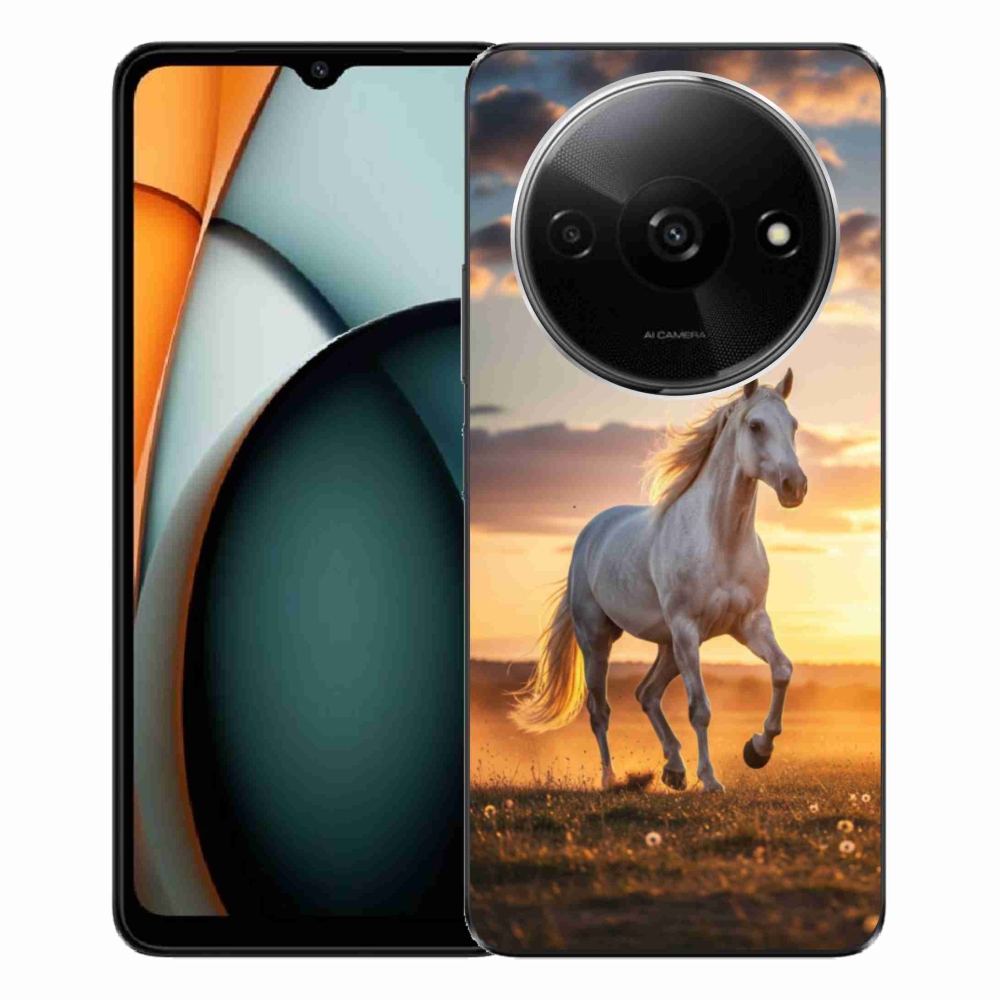 Gél borítás mmCase a Xiaomi Redmi A3-hoz - futó fehér ló 2