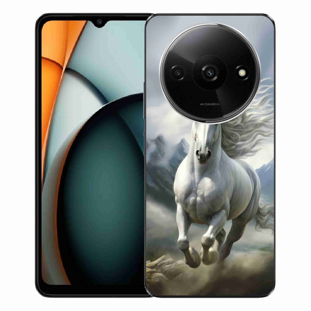 Gél borítás mmCase a Xiaomi Redmi A3-hoz - futó fehér ló 3