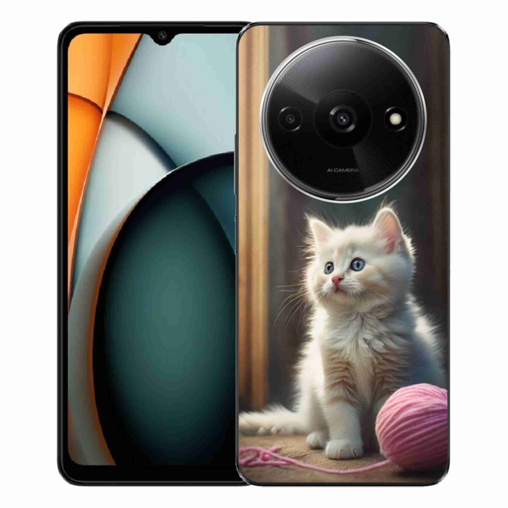 Gél borítás mmCase a Xiaomi Redmi A3-hoz - fehér cica 2