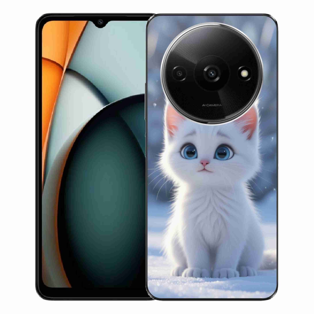 Gél borítás mmCase a Xiaomi Redmi A3-hoz - fehér cica 3
