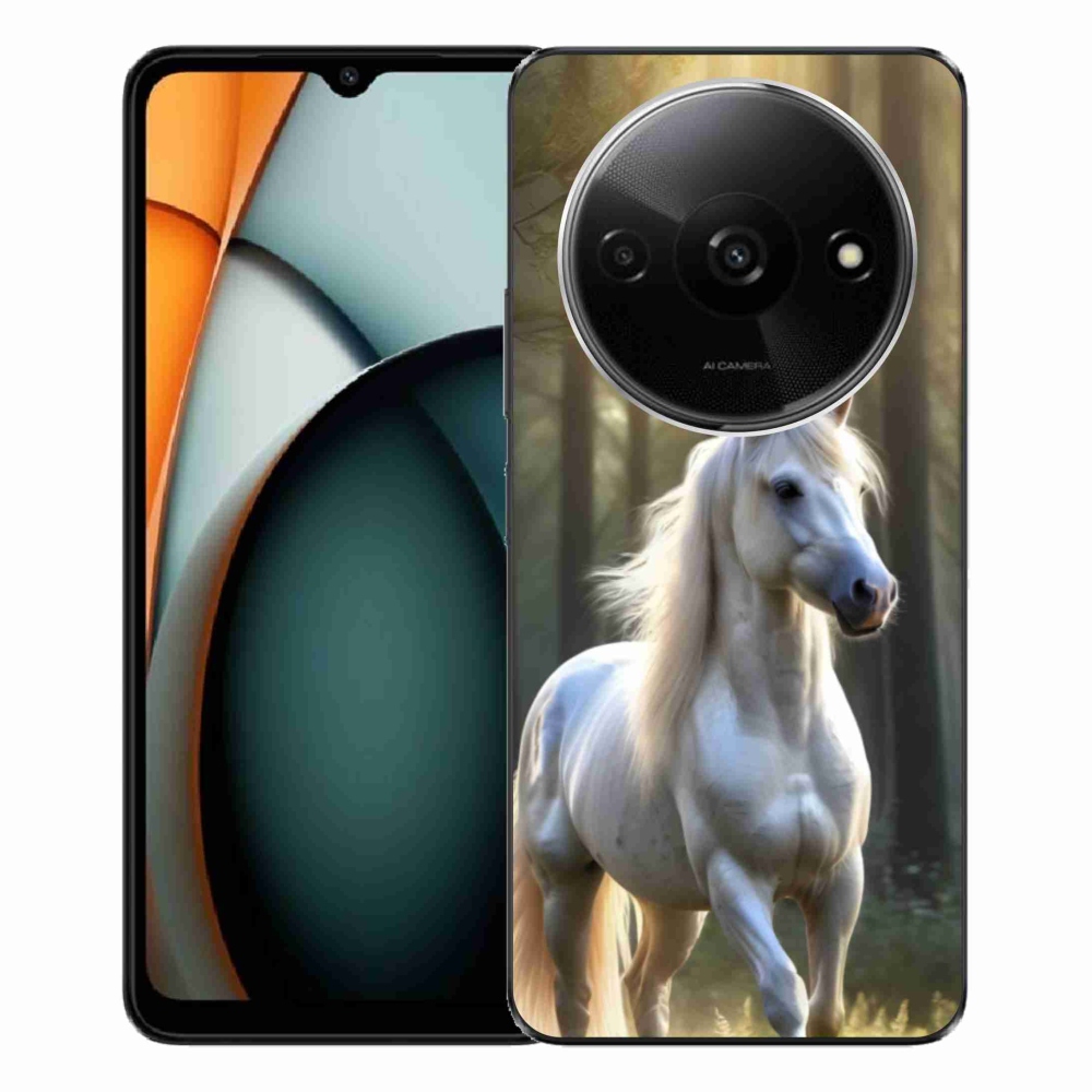 Gél borítás mmCase a Xiaomi Redmi A3-hoz - fehér ló 3