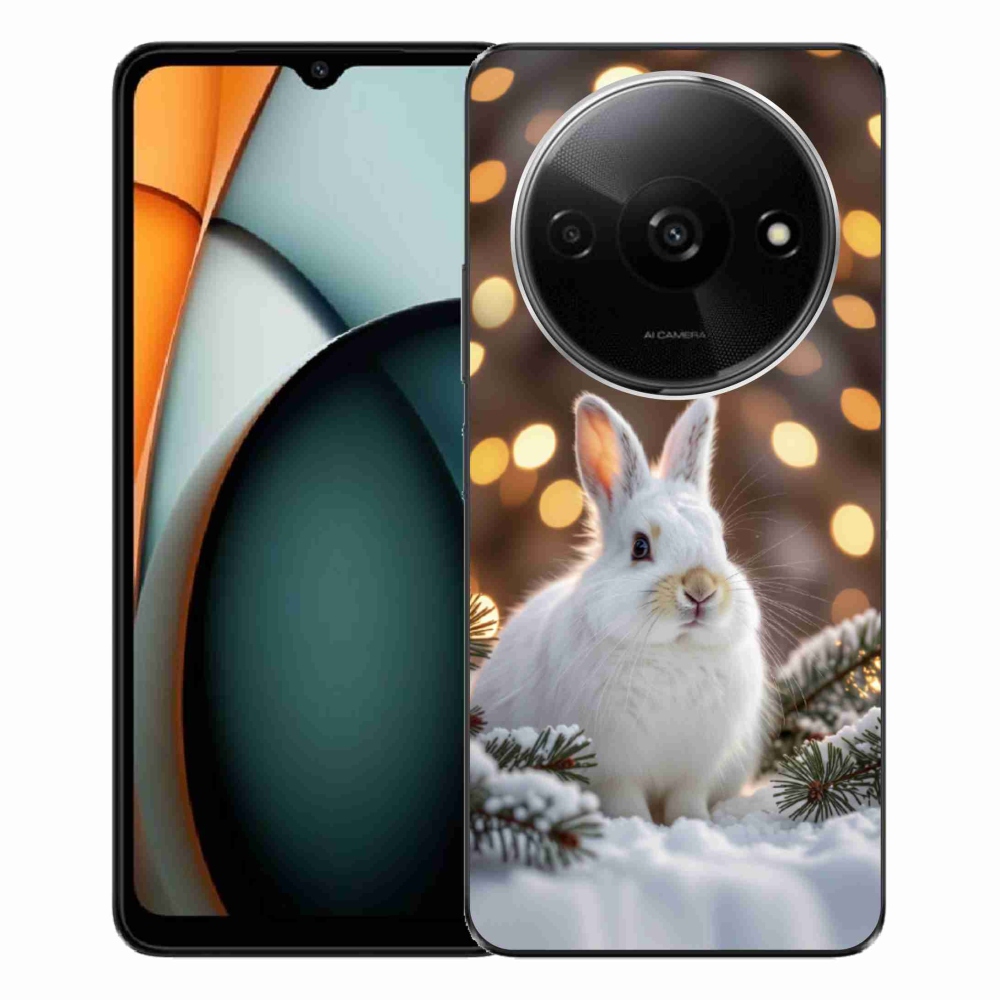Gél borítás mmCase a Xiaomi Redmi A3-hoz - fehér nyúl