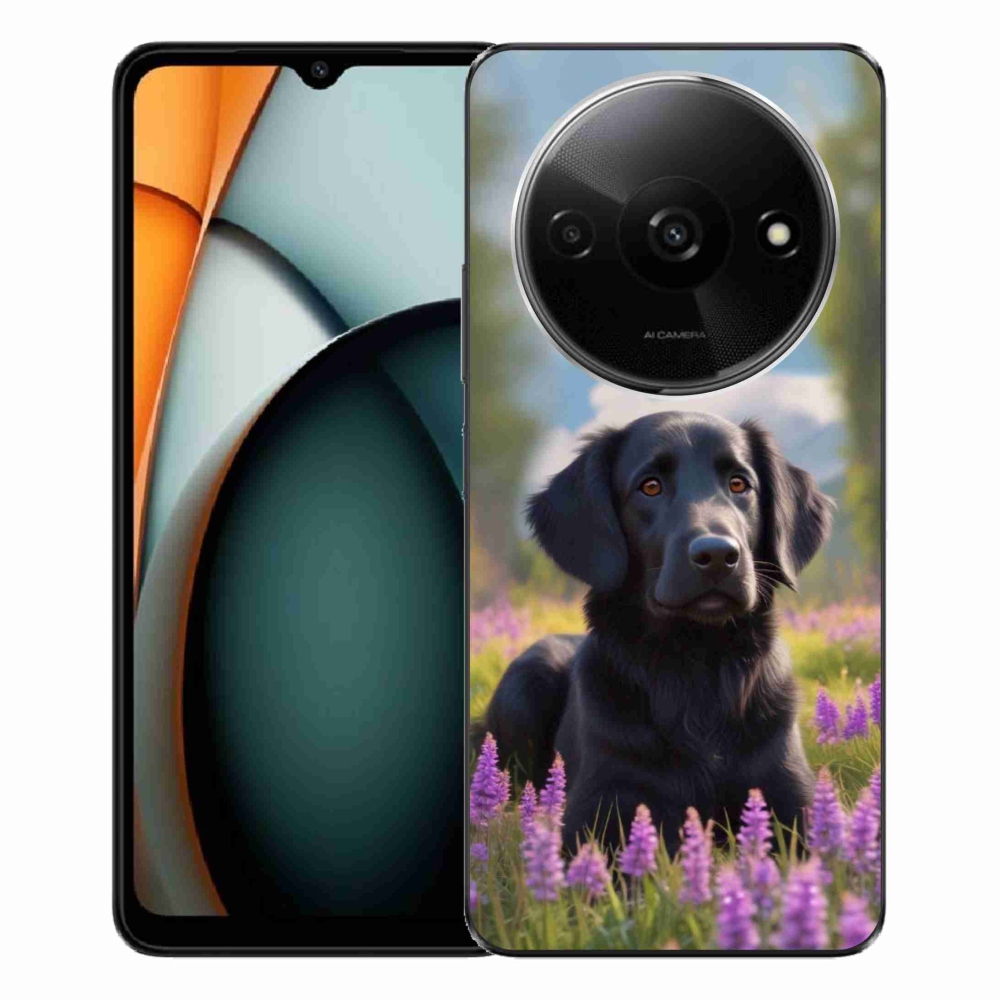 Gél borítás mmCase a Xiaomi Redmi A3-hoz - elegáns fekete retriever