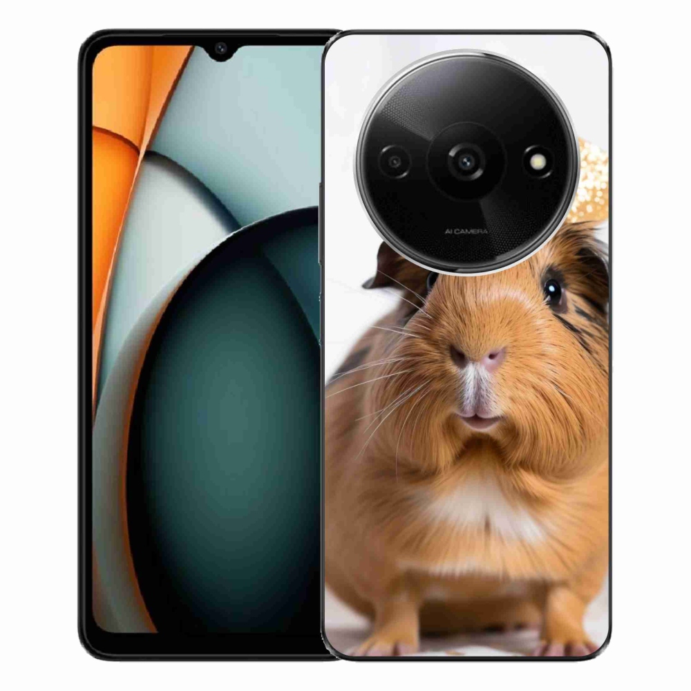 Gél borítás mmCase a Xiaomi Redmi A3-hoz - barna tengerimalac