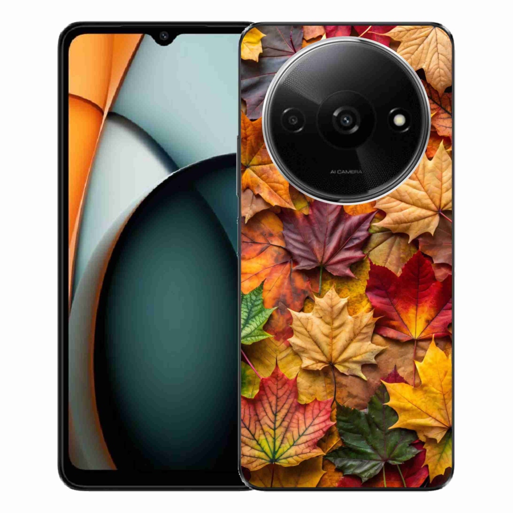 Gél borítás mmCase a Xiaomi Redmi A3-hoz - juharlevelek 2