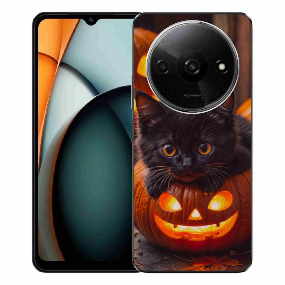 Gél borítás mmCase a Xiaomi Redmi A3-hoz - cica és tök